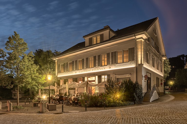 Der Gasthof Sternen aus Sicht vom Dorfplatz